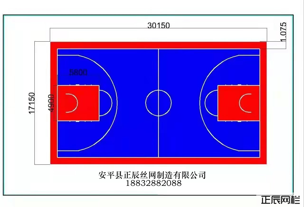 籃球場(chǎng)圍欄網(wǎng)常用平面圖