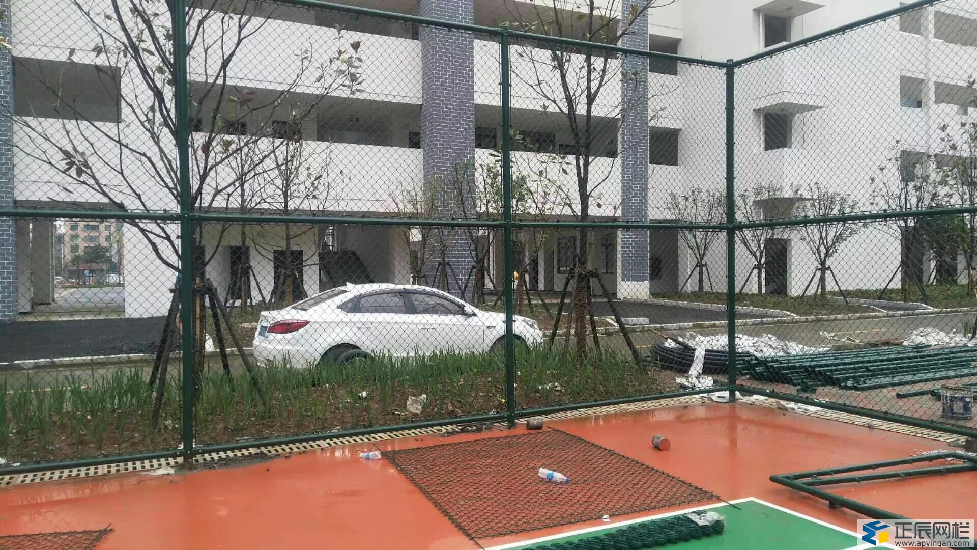 籃球場(chǎng)圍網(wǎng)施工圖